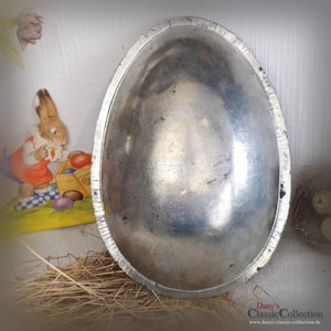 Stampo per cioccolato a forma di uovo di Pasqua XL ~ uovo liscio ~ grande nido di Pasqua ~ cioccolato da versare ~ decorazione di Pasqua ~ casa vintage ~ hy5167