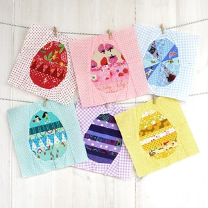 Easter Egg Quilt Block Pattern: Foundation Paper Piecing (PDF Download)