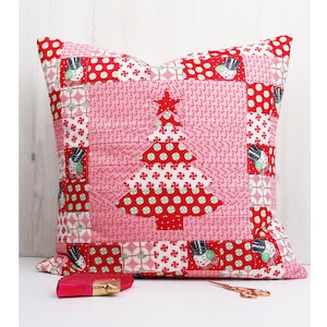 Christmas Tree Pillowcase Pattern, PDF instant download, FPP pattern