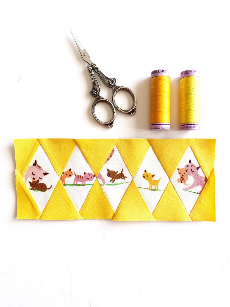 The ultimate diamond border quilt block pattern set of 12 different sizes for amazing quilt block borders, great beginner friendly quilt block pattern for stunning quilt borders.
