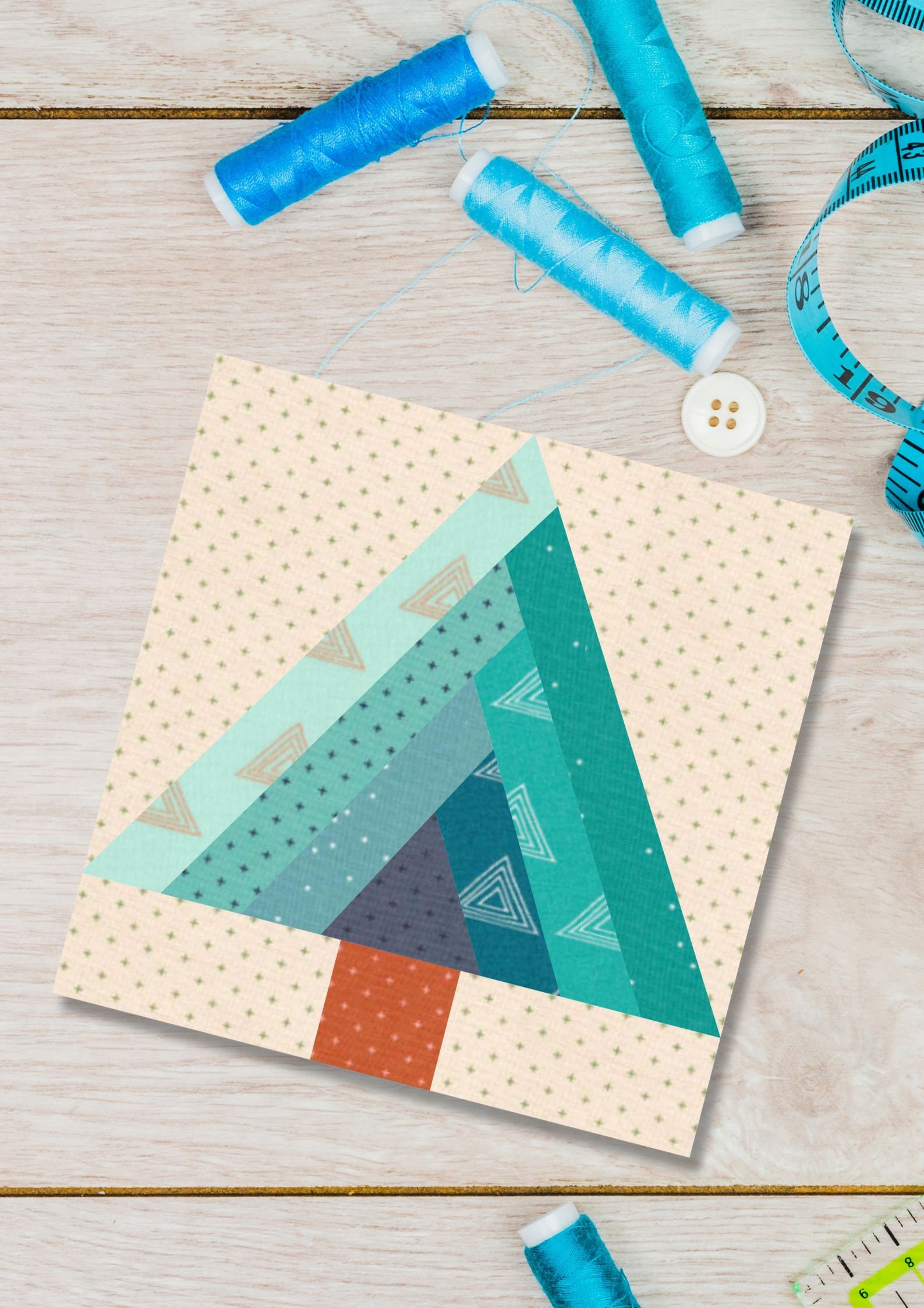 Log Pattern Wrapping Paper Log Cabin Tree, 6 Sizes PDF Pattern Instant Download, Foundation Paper ...