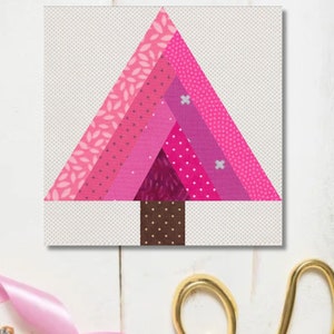 Log Cabin Tree, 6 Sizes PDF Pattern Instant Download, Christmas Tree ...