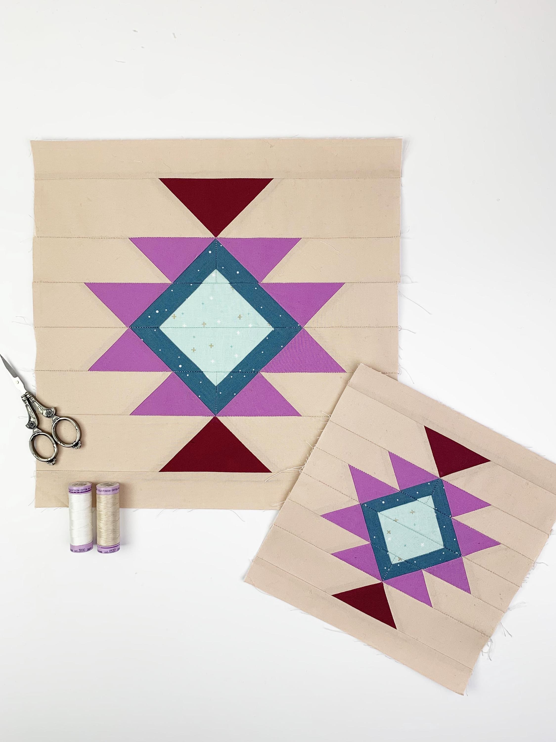 Southwest Aztec Quilt Block, 5 Sizes Each PDF Instant Download, FPP ...