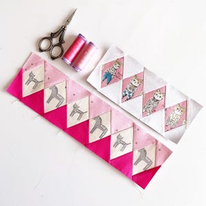 The ultimate diamond border quilt block pattern set of 12 different sizes for amazing quilt block borders, great beginner friendly quilt block pattern for stunning quilt borders.