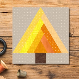 Log Cabin Tree, 6 Sizes PDF Pattern Instant Download, Christmas Tree ...
