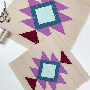 Southwest Aztec Quilt Block, 5 Sizes Each PDF Instant Download, FPP ...