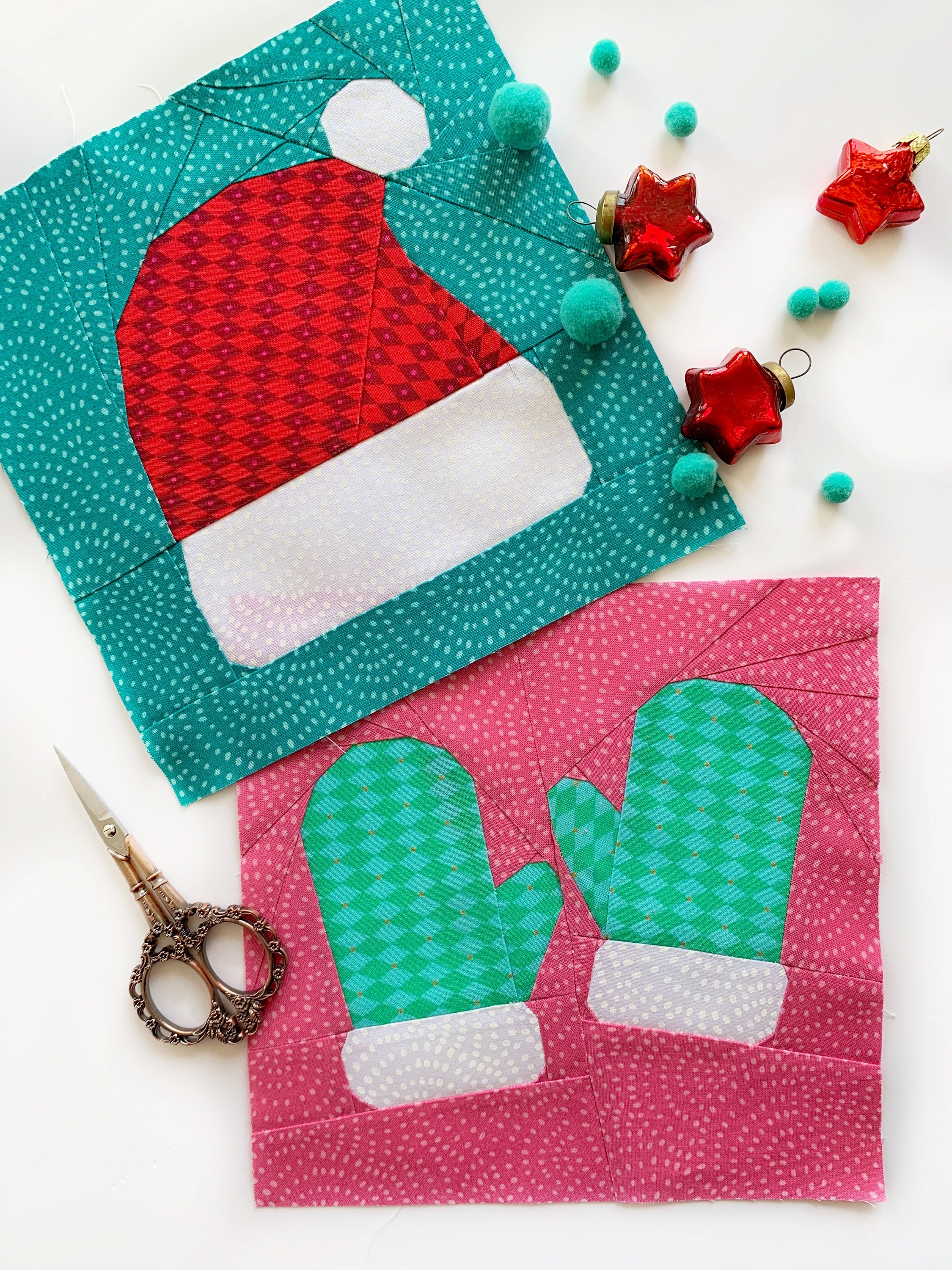 Mittens Quilt Block, PDF Instant Download, FPP Pattern - Etsy