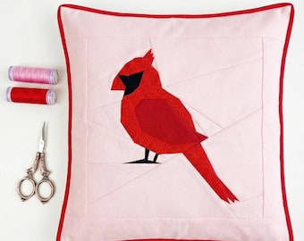 Cardinal 5 Größen, PDF sofort-Download, Quilt-Block Schnittmuster (100g)