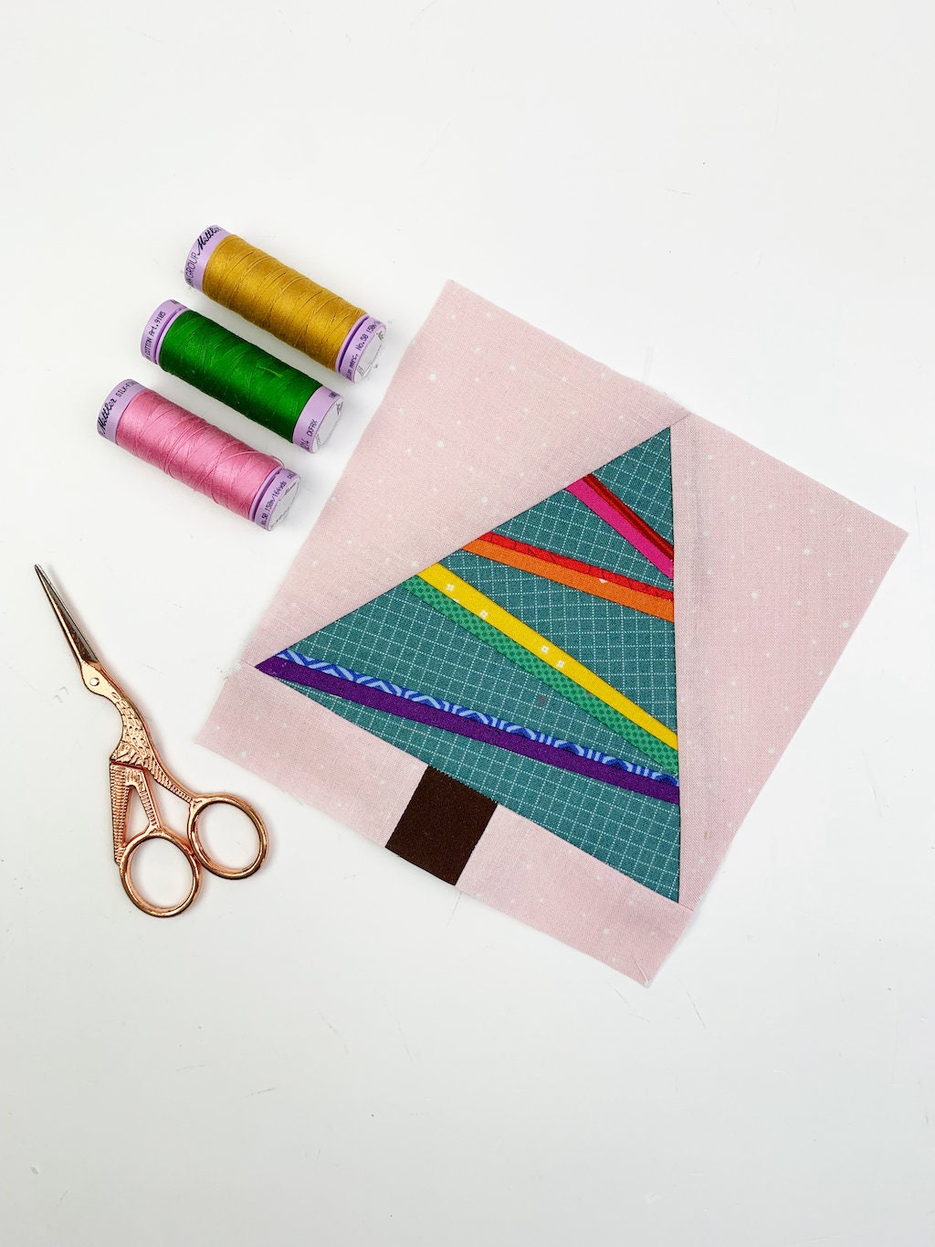 Christmas Tree Quilt Block Pattern Bundle: 5 FPP Designs (PDF Download ...
