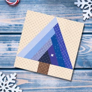 Log Cabin Tree, 6 Sizes PDF Pattern Instant Download, Christmas Tree ...