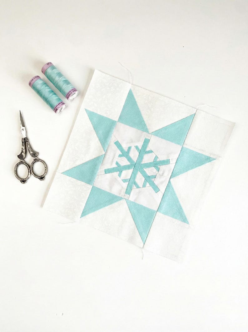 Stars Paper Snowflake Pattern Snowflake in a Star, 5 Sizes PDF Instant Download, Foundation Paper ...