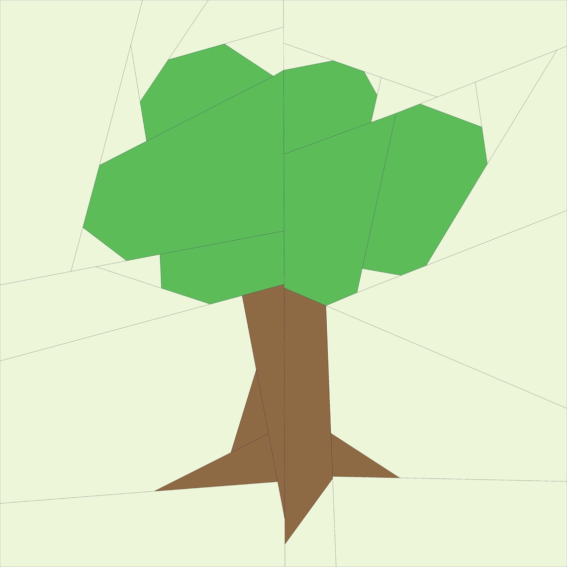 Tree Quilt Block Pattern PDF Instant Download Nursery Decor | Etsy