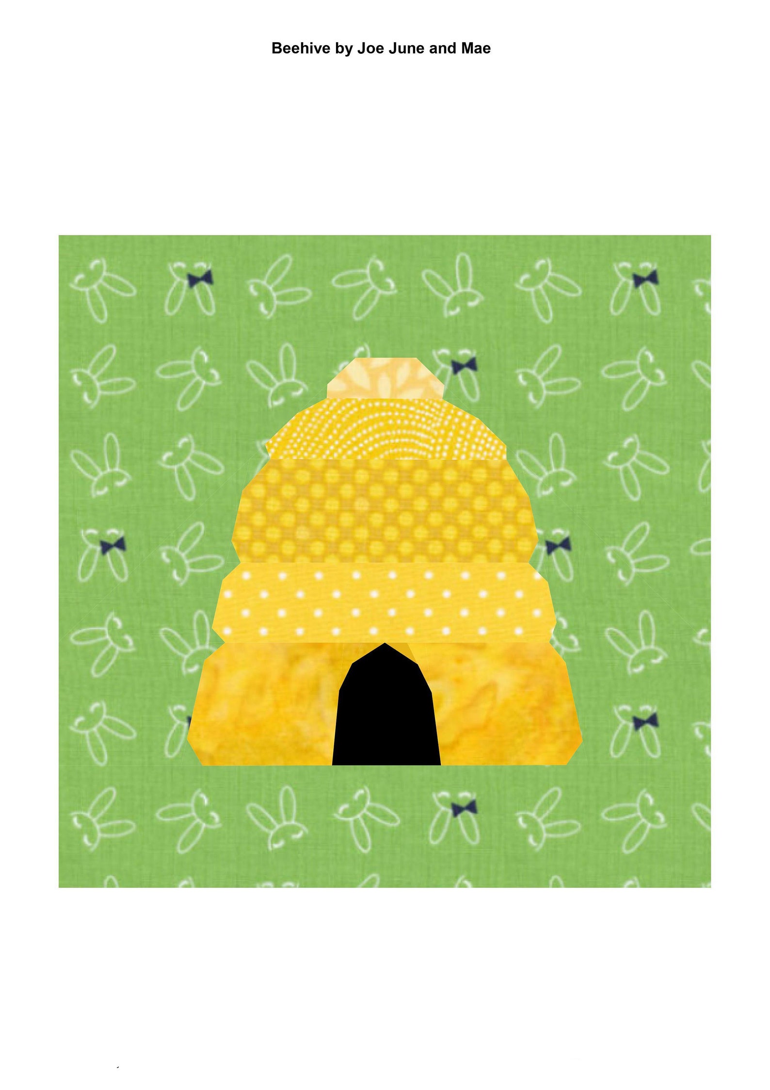Beehive Quilt Block Pattern: Foundation Paper Piecing (PDF Download) - Etsy