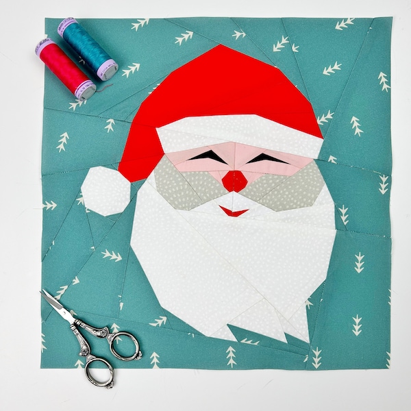 Santa Quilt Pattern - Etsy