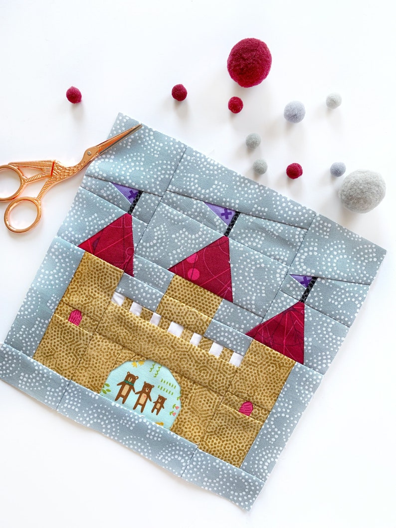 Fairytale Quilt Block Pattern Modern Quilt Pattern Fairytale Quilt Pattern PDF instant download Nursery Decor