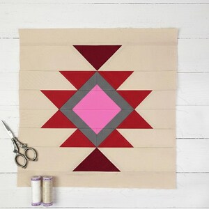 Southwest Aztec Quilt Block, 5 Sizes Each PDF Instant Download, FPP ...
