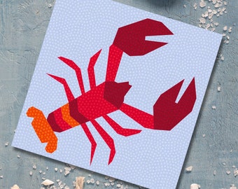 Hummer Quilt Block-Muster, Nautical Quilt Block Pattern, 4 Größen, PDF-Sofort-Download