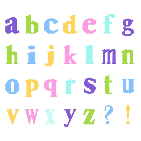 Fpp Alphabet Lower Case Etsy