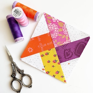 Woven Whirlwind 6 sizes Quilt Block Pattern Star Foundation Paper Piecing (PDF)