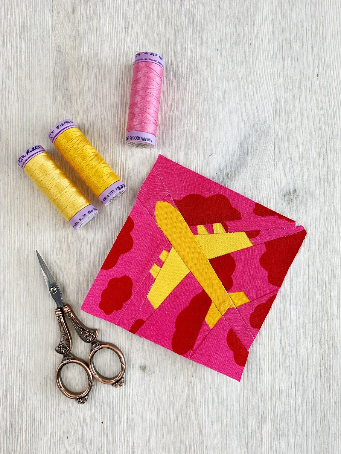Airplane Quilt Block Pattern PDF Pattern Instant Download Etsy