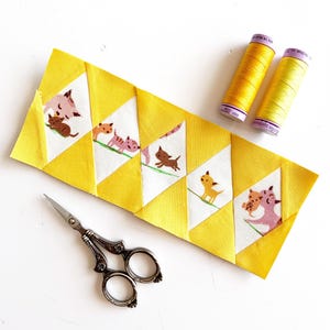 The ultimate diamond border quilt block pattern set of 12 different sizes for amazing quilt block borders, great beginner friendly quilt block pattern for stunning quilt borders.