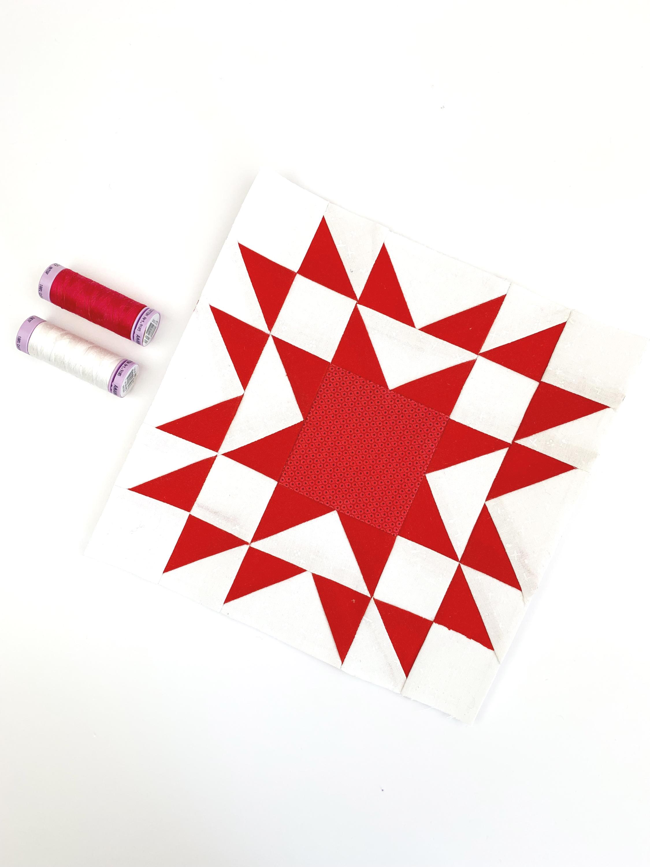 16 Point Star Quilt Block Pattern: Classic Paper Piecing (PDF Download ...
