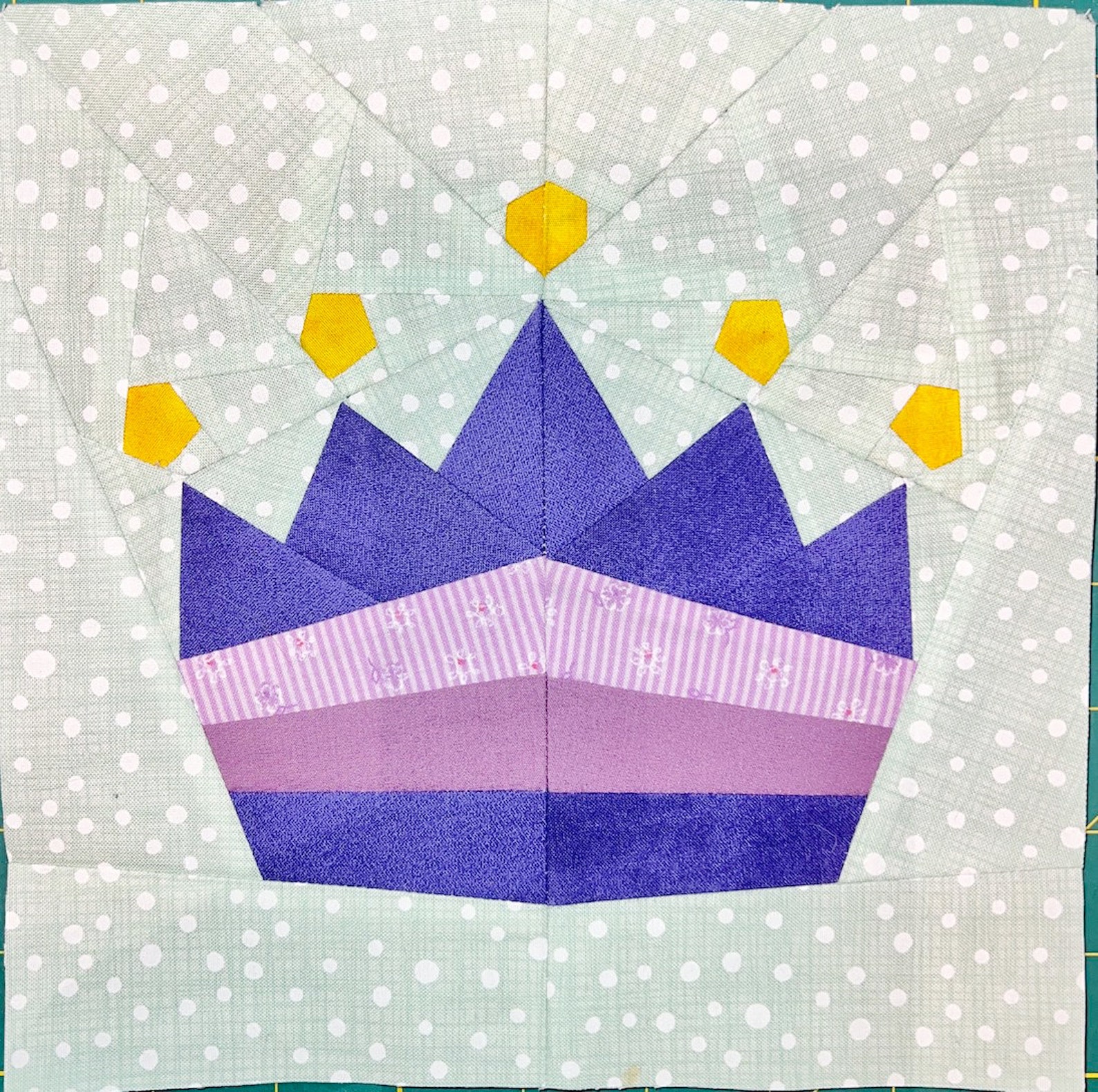 Crown Quilt Block Pattern Crown Pattern PDF Instant Etsy