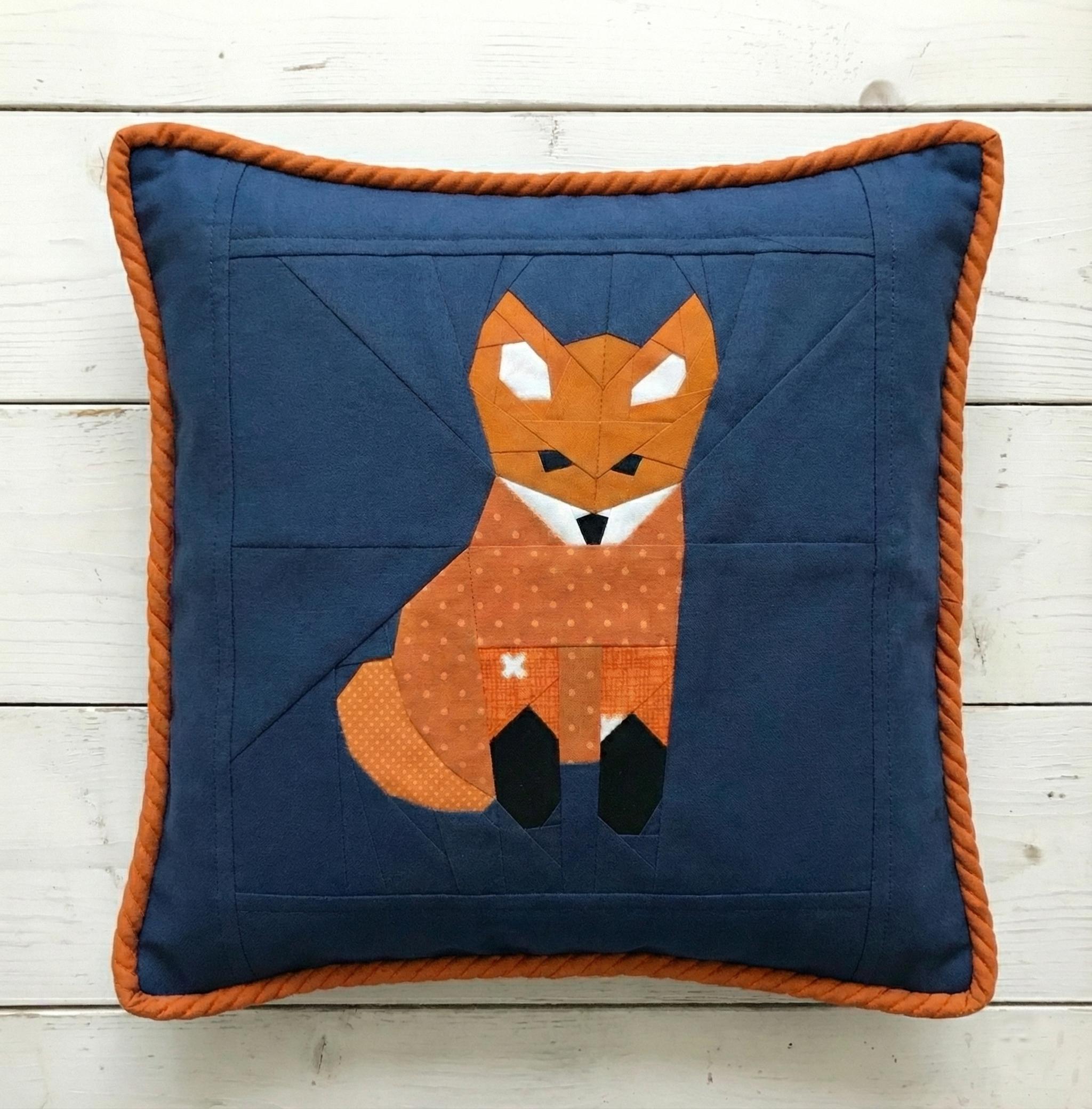 Fox Quilt Block Pattern, Foundation Paper Piecing, 5 Sizes, Woodland ...