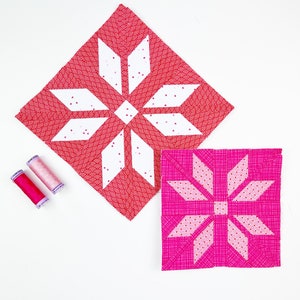 Fair Isle Star Quilt Block Pattern, PDF instant download, Foundation Paper Piecing Pattern