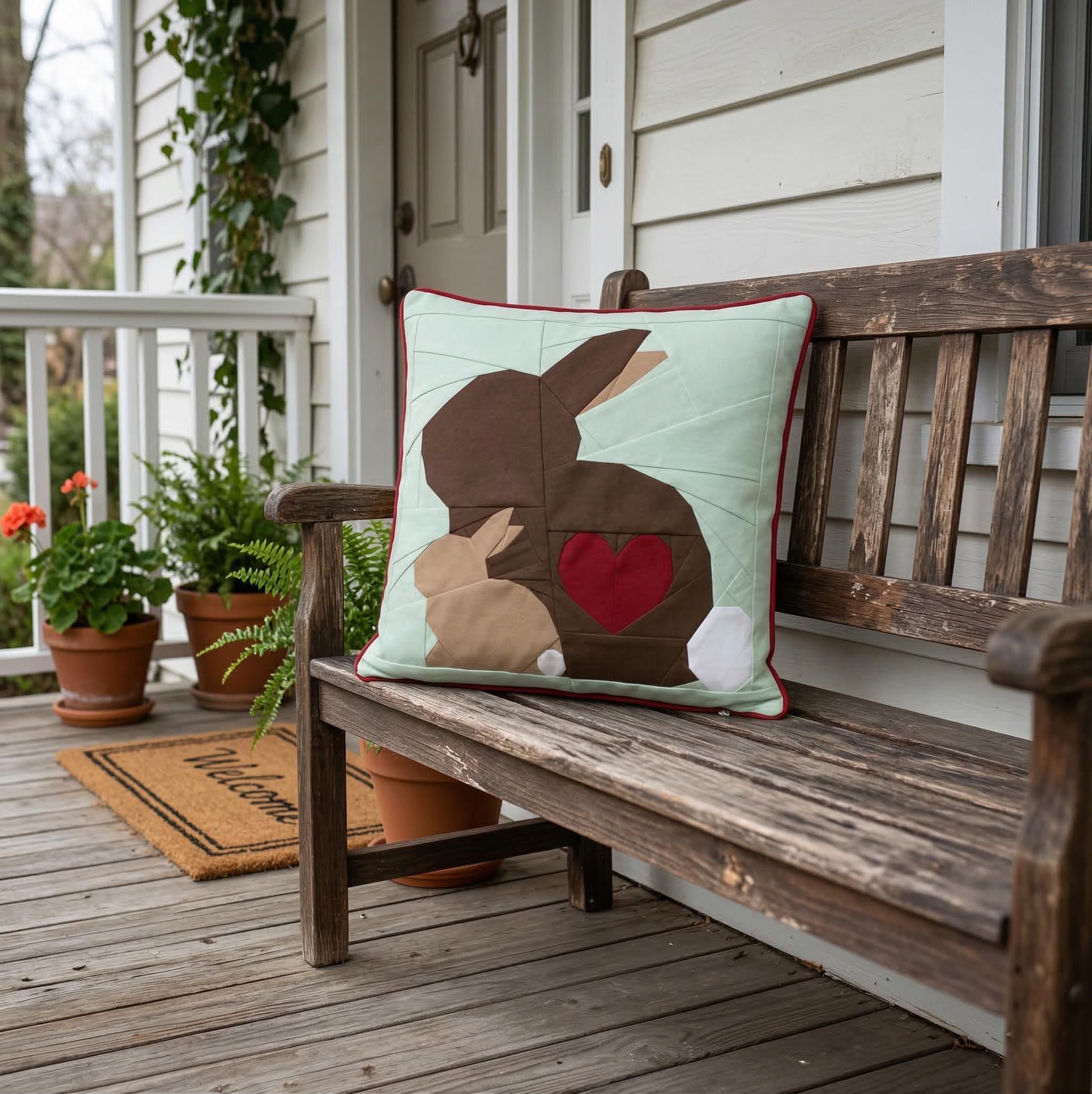 Bunny 5 Sizes Quilt Block Pattern: Foundation Paper Pieced, PDF Pattern ...