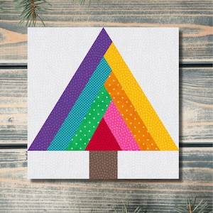 Log Cabin Tree, 6 Sizes PDF Pattern Instant Download, Christmas Tree ...
