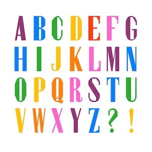 Alphabet FPP Quilt Block Pattern Set: ABC Letters (Digital Download)