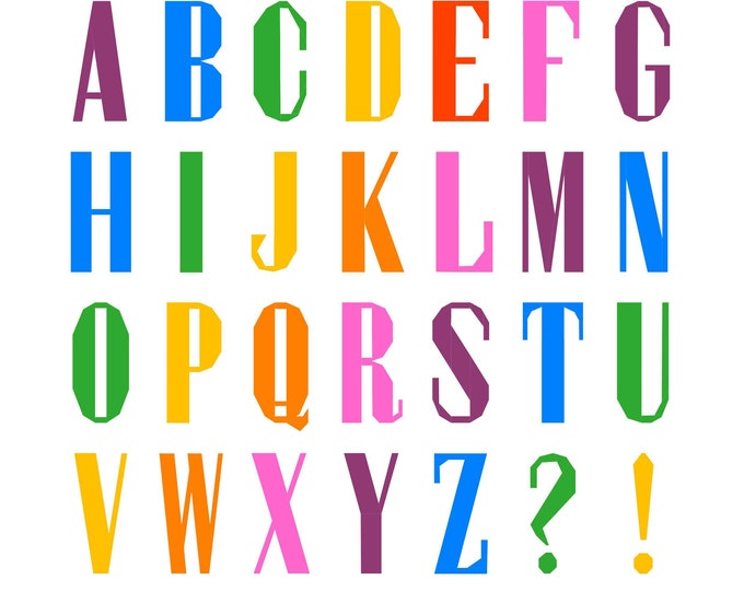 Inline Alphabet PDF FPP Pattern - Etsy Canada