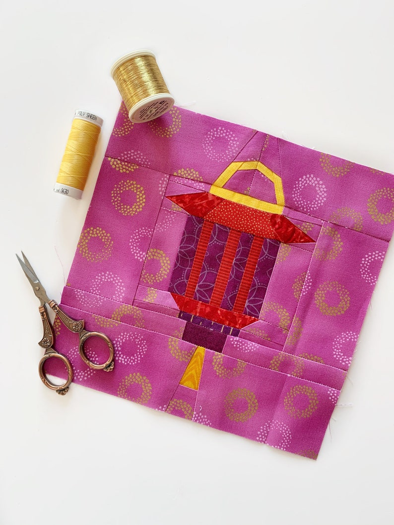 Palace Lantern Quilt Block Pattern PDF Instant Download Home Etsy UK