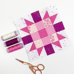 Sister&#39;s Choice Star 4 sizes PDF instant download, Classic Star Foundation Paper Piecing Pattern