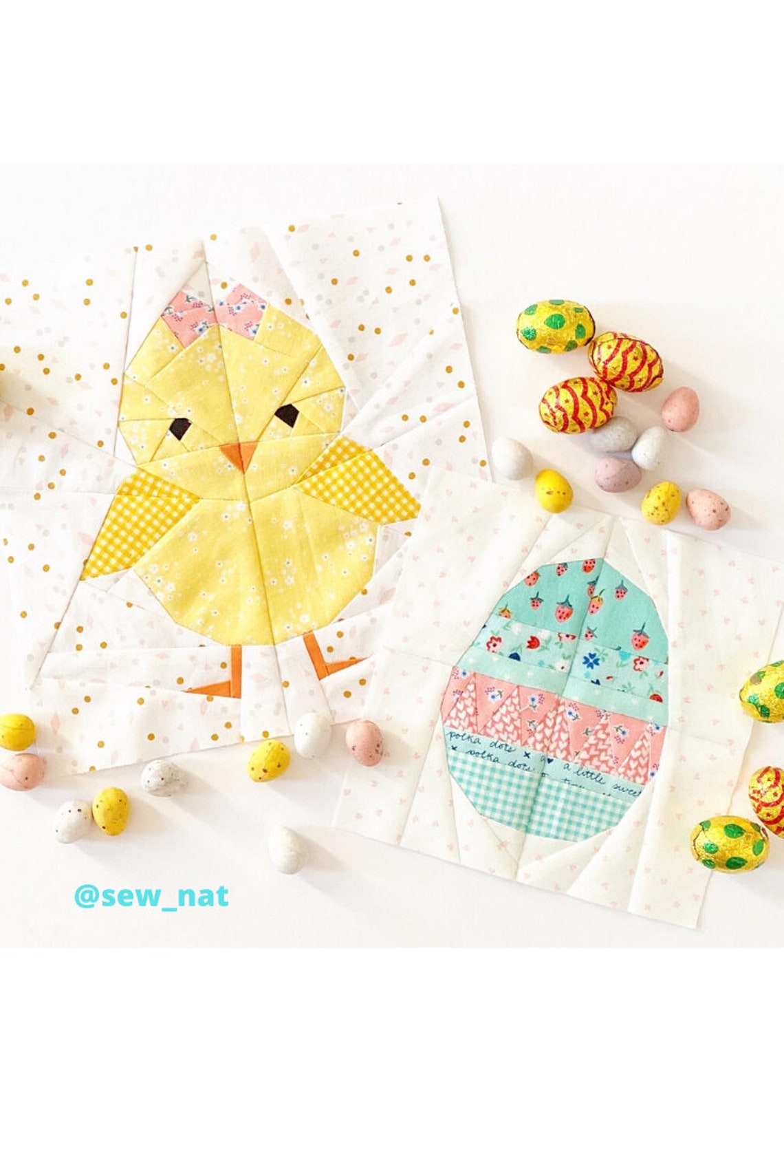 Chickie Quilt Block Pattern Baby Chicken Pattern PDF Instant | Etsy