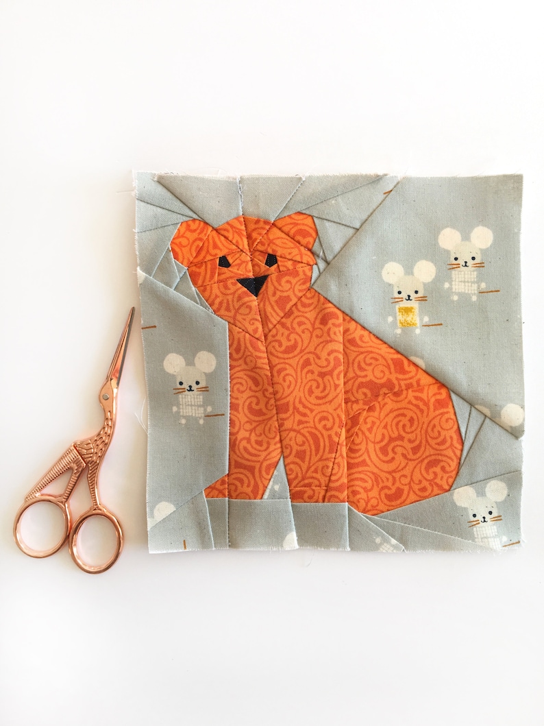 Animal Quilt Pattern Paper Piecing Pattern PDF Quilt Block | Etsy