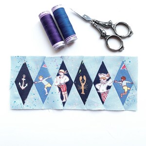 The ultimate diamond border quilt block pattern set of 12 different sizes for amazing quilt block borders, great beginner friendly quilt block pattern for stunning quilt borders.
