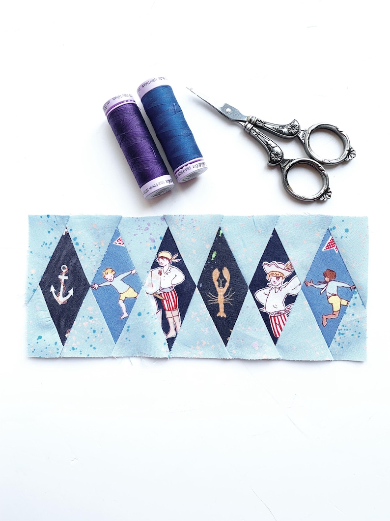 The ultimate diamond border quilt block pattern set of 12 different sizes for amazing quilt block borders, great beginner friendly quilt block pattern for stunning quilt borders.