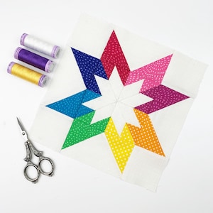 12 Star Quilt Block Pattern Bundle: FPP Designs (PDF Download, Multiple ...