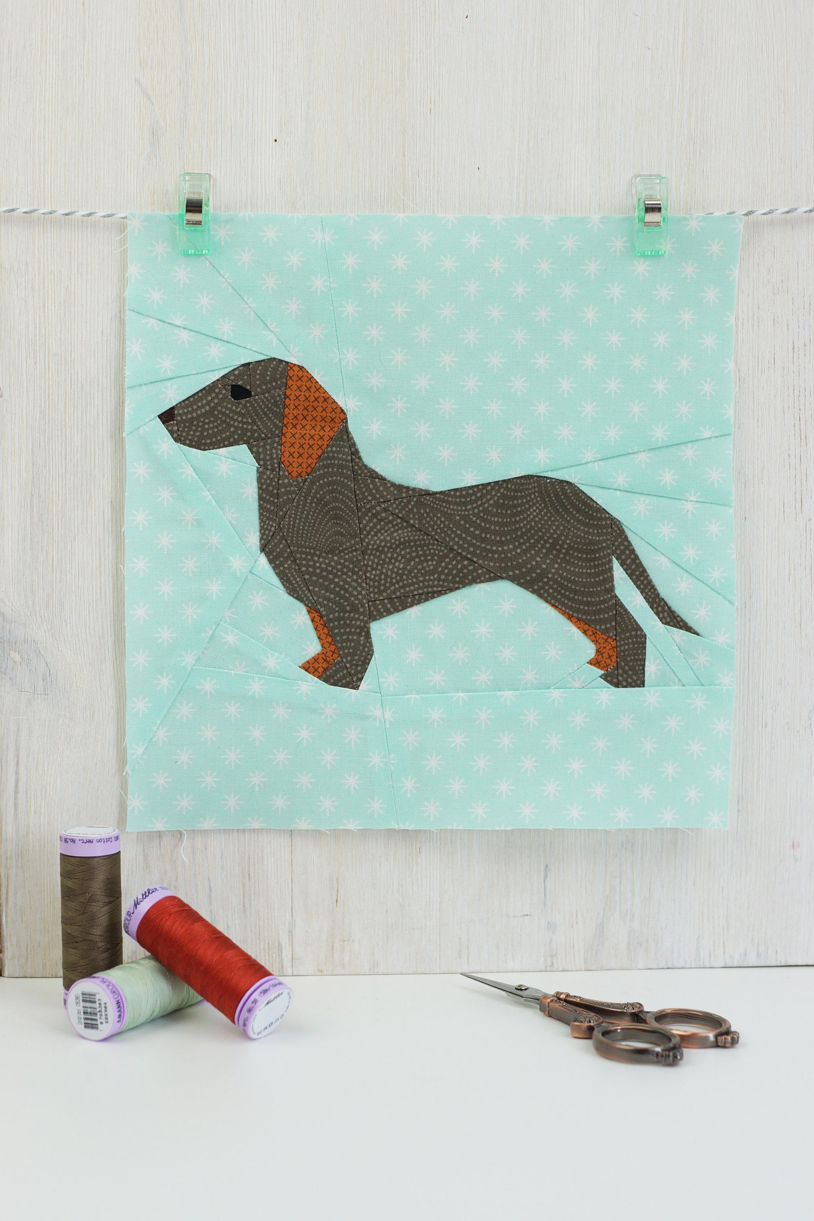 Dachshund/ Wiener Dog Quilt Block Pattern PDF Instant Etsy