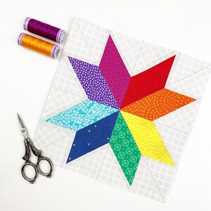 12 Star Quilt Block Pattern Bundle: FPP Designs (PDF Download, Multiple ...