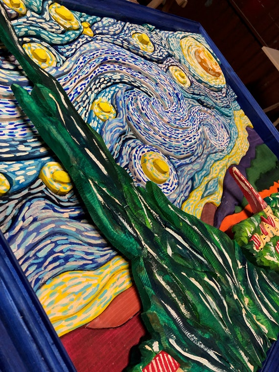 星月夜 The starry night Van Gogh プレイマット OMA Vincent van Gogh's The Starry Night | MoMA New York