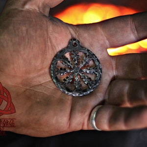 Helm of Awe Aegishjalmur Viking Amulet Hand FORGED IRON Nordic - Etsy