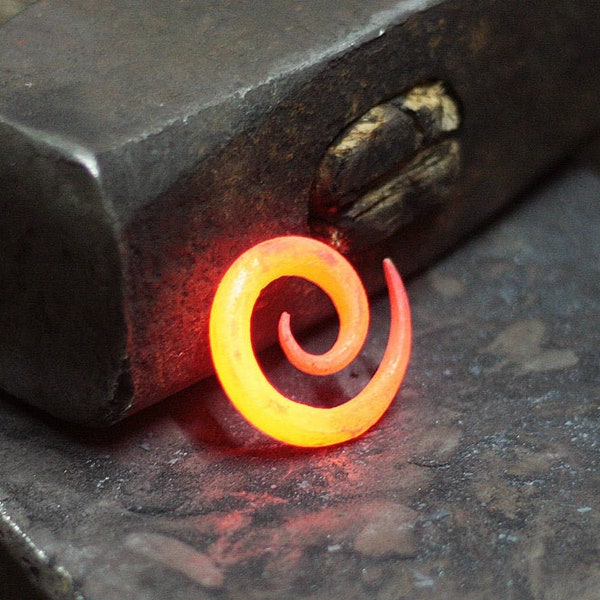 Celtic Spiral Hand forged iron pendant