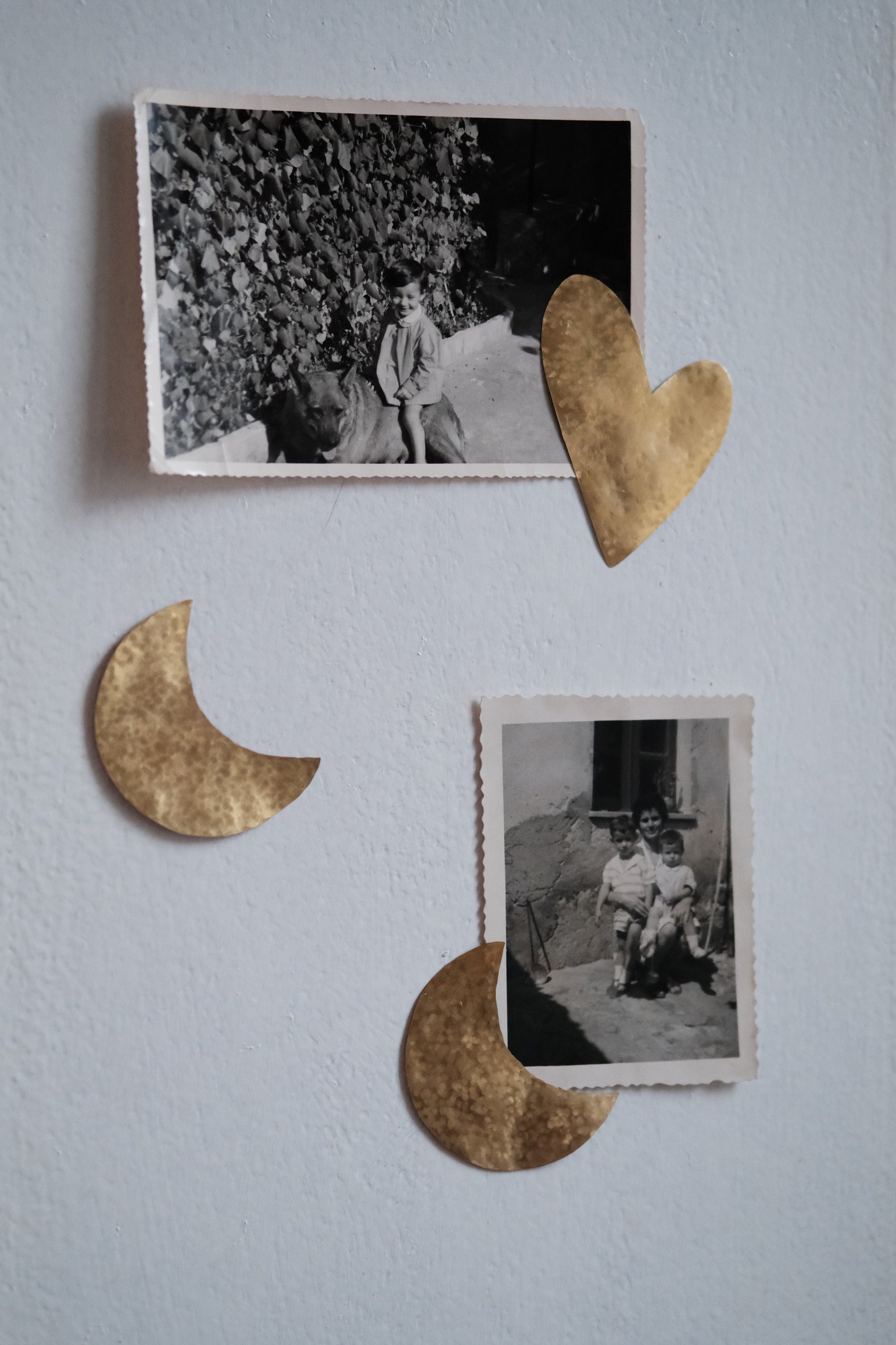 Paravent Pliant En Bois Foncé Et Laiton - Décoration Murale Ou Séparation - Artisanat