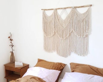 Large boho wall macramé for headboard