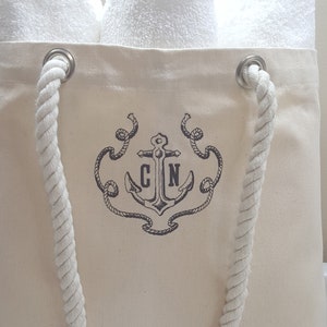 Personalized Rope Bag- Canvas Shopping Bag