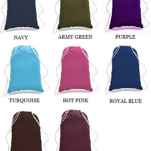 MONOGRAM DRAWSTRING BACKPACK-Personalized backpack -Gym Bag image 4