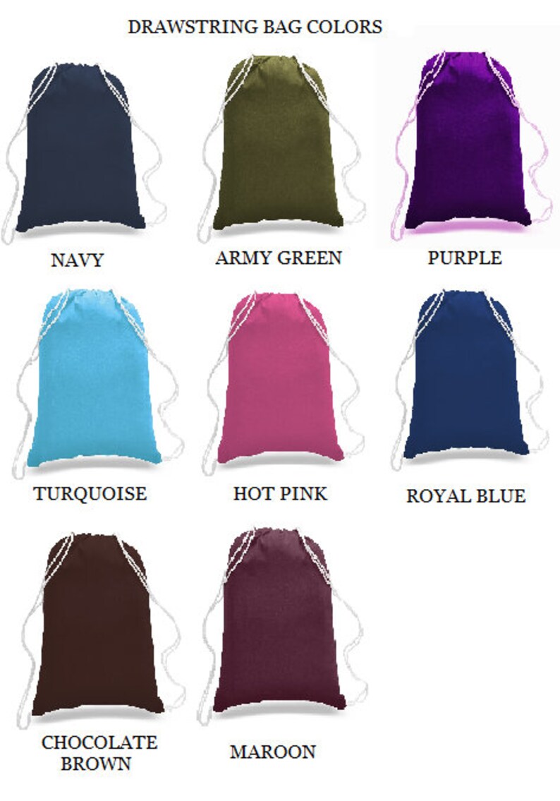 MONOGRAM DRAWSTRING BACKPACK-Personalized backpack -Gym Bag image 4